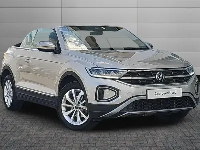 Used VW T-Roc Cabriolet Style 150 HP (110 kW) 2023 Ivory silver Cabriolet
