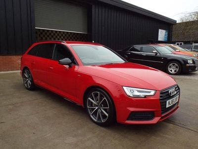 Used Audi A4 Black Edition 190 HP (139 kW) 2018 Red Estate