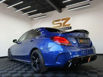 Used Mercedes C300 AMG Line Premium 241 HP (177 kW) 2019 Blue Sedan