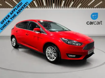 Used Ford Focus Zetec 100 HP (73 kW) 2018 Red Hatchback