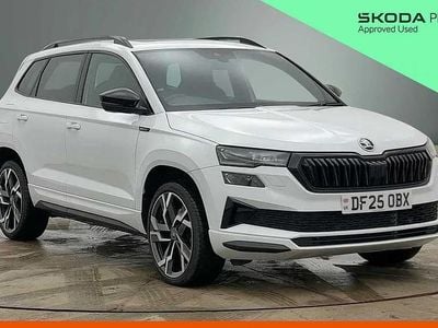 Used Skoda Karoq SportLine 150 HP (110 kW) 2025 Moon white metallic SUV