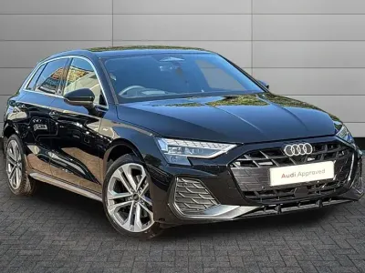 New Audi A3 Sportback S-Line 201 HP (147 kW) 2026 Mythos black Hatchback