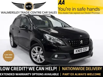Begagnad Peugeot 2008 GT-line 100 HK (73 kW) 2019 Svart SUV