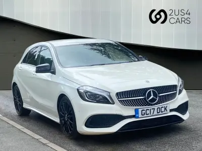 Used Mercedes A200 AMG Line Premium 136 HP (100 kW) 2017 White Hatchback