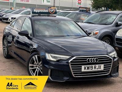 Blue Used 2019 Audi A6 S-Line Sedan | £14,475 (Fair price)