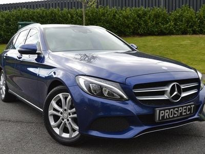 Used Mercedes C200 184 HP (135 kW) 2016 Brilliant blue metallic Estate