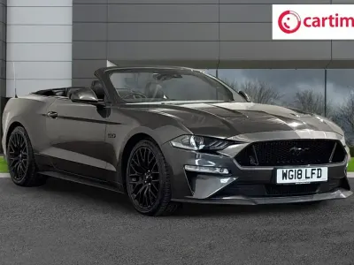 Used Ford Mustang GT Convertible 450 HP (330 kW) 2018 Grey Cabriolet