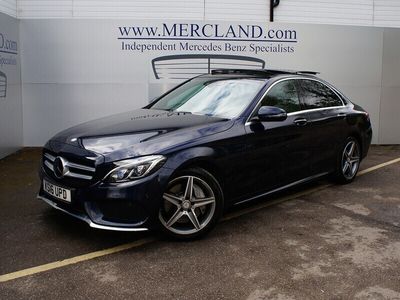 used Mercedes C250 C-Class 2016 (16) MERCEDES BENZAMG LINE PREMIUM PLUS SALOON DIESEL AUTO BLUE