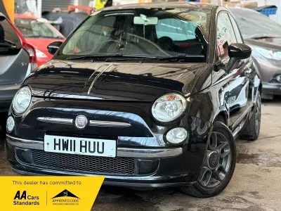Used Fiat 500 Lounge 69 HP (50 kW) 2011 Black Hatchback