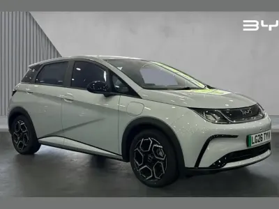 New BYD Dolphin Boost 130 kW (177 HP) 2026 White Hatchback