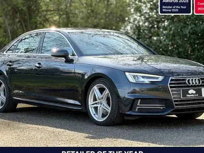 Used Audi A4 S-Line 150 HP (110 kW) 2016 Blue Sedan