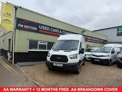 Used Ford Transit 130 HP (95 kW) 2018 White Van