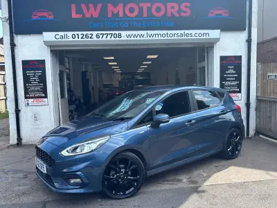 Used Ford Fiesta ST-Line X 125 HP (91 kW) 2021 Blue Hatchback