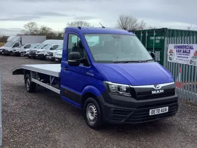 Second-hand MAN TGE 140 CP (102 kW) 2020 Albastru Van
