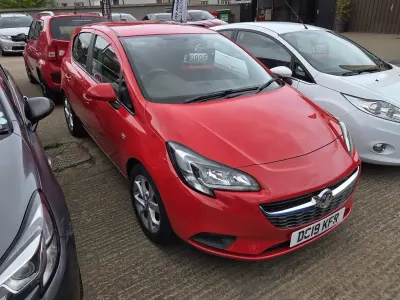 Used Vauxhall Corsa Sport 75 HP (55 kW) 2019 Red Hatchback