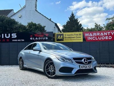 Begagnad Mercedes E220 AMG line 2014 Silver Sportkupé