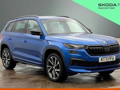 Used Skoda Kodiaq SportLine 147 HP (108 kW) 2022 Race blue metallic SUV