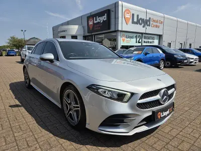 Used Mercedes A180 AMG Line Premium 116 HP (85 kW) 2019 Silver Hatchback