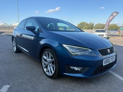 Used Seat Leon FR 180 HP (132 kW) 2016 Blue Hatchback