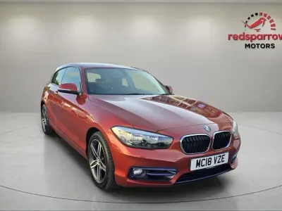 Used BMW 118 Sport Line 2018 Orange Hatchback