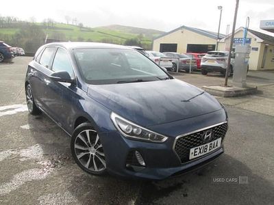 Used Hyundai i30 Premium 110 HP (80 kW) 2018 Blue Hatchback