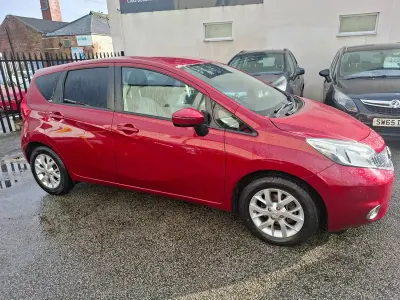 Used Nissan Note Acenta Premium 90 HP (66 kW) 2017 Red Hatchback