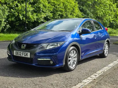 Used Honda Civic ES 2012 Blue Hatchback