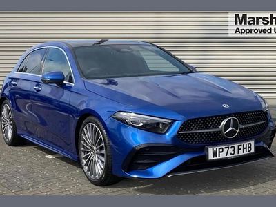Used Mercedes A180 AMG Line Premium Plus 134 HP (98 kW) 2023 Blue Hatchback