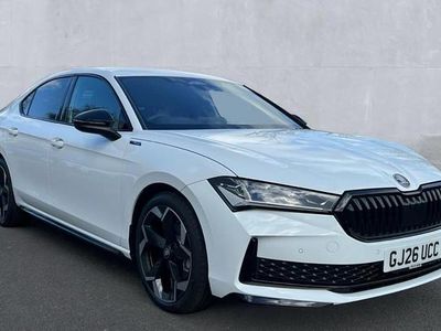 Used Skoda Superb SportLine 150 HP (110 kW) 2026 Pure white Hatchback