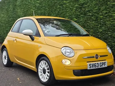 Used Fiat 500 85 HP (62 kW) 2013 Yellow Hatchback
