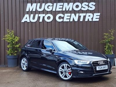 Usado Audi A3 S-Line 110 CV (80 kW) 2014 Negro Utilitario