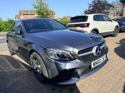 Used Mercedes C220 AMG line 194 HP (142 kW) 2018 Grey Sedan