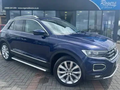 Used VW T-Roc SEL 150 HP (110 kW) 2018 Blue SUV