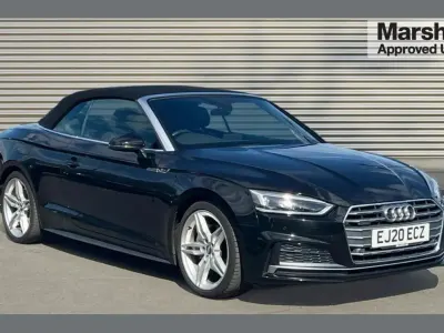 Used Audi A5 Cabriolet S-Line 187 HP (137 kW) 2020 Black Cabriolet