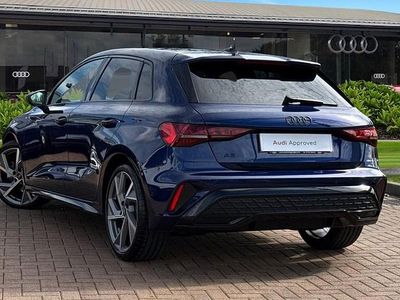 Used Audi A3 Black Edition 150 HP (110 kW) 2025 Blue Hatchback