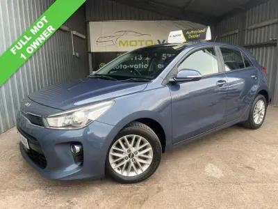 Begagnad Kia Rio 83 HK (61 kW) 2018 Blå Halvkombi