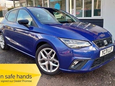 Used Seat Ibiza FR 95 HP (69 kW) 2021 Blue Hatchback