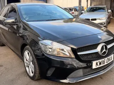 Used Mercedes A180 122 HP (89 kW) 2016 Black Hatchback