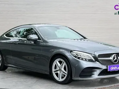 Used Mercedes C200 AMG line 184 HP (135 kW) 2018 Grey Coupe