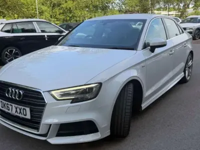 Used Audi A3 S-Line 150 HP (110 kW) 2017 White Sedan