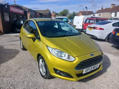 Used Ford Fiesta Zetec 2013 Yellow Hatchback