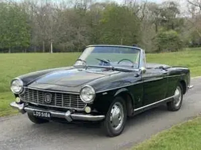 Used Fiat 1500 67 HP (49 kW) 1963 Black Cabriolet