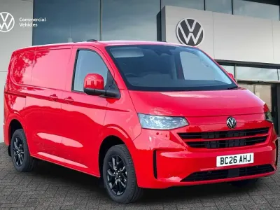 New VW T7 Pro 2026 Intensive red Van