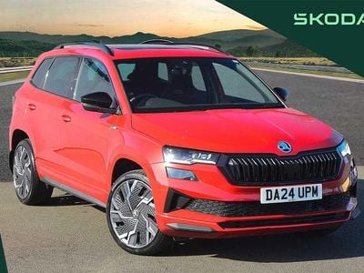 Used Skoda Karoq SportLine 110 HP (80 kW) 2024 Velvet red metallic SUV