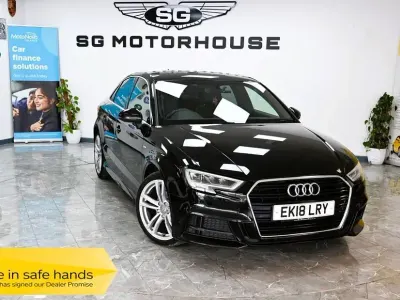 Usado Audi A3 S-Line 150 HP (110 kW) 2018 Preto Sedan