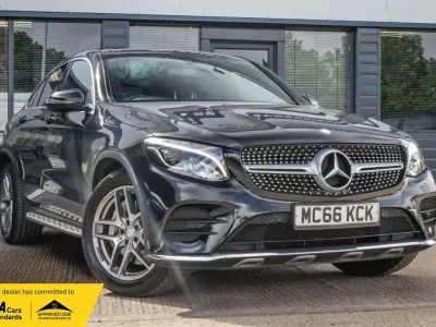 Used Mercedes GLC220 AMG line 170 HP (125 kW) 2017 Black Coupe