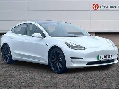 Used Tesla Model 3 Performance 461 kW (627 HP) 2020 White Sedan