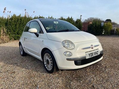 White Used 2011 Fiat 500 Lounge Hatchback | £2,350 (Fair price)