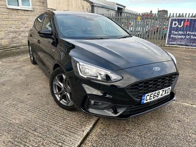 Black Used 2018 Ford Focus ST-Line Hatchback | £11,475 (Fair price)