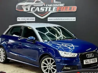 Used Audi A1 Sportback S-Line 125 HP (91 kW) 2017 Blue Hatchback